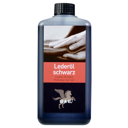 Lederöl Schwarz 500 ml 