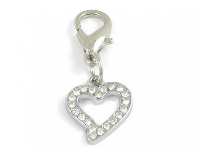 Anhänger - Herzchen mit Steinen 