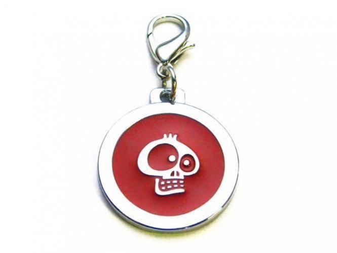 Anhänger - Totenkopf rot 