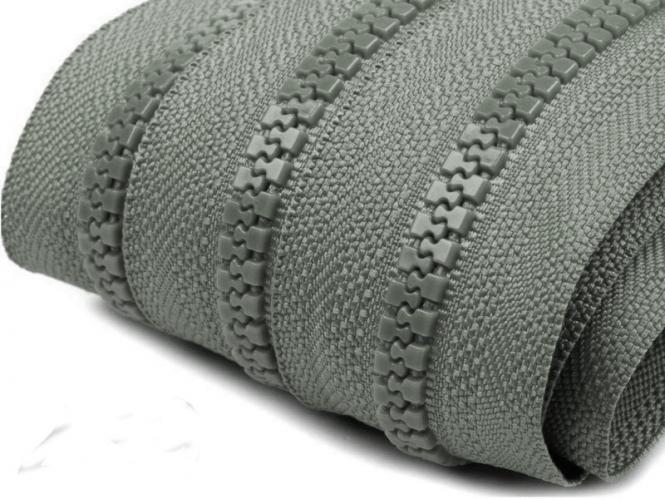 Profilreißverschluss 5mm grau 