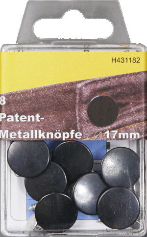 8 Metallknöpfe easy 17mm gold 