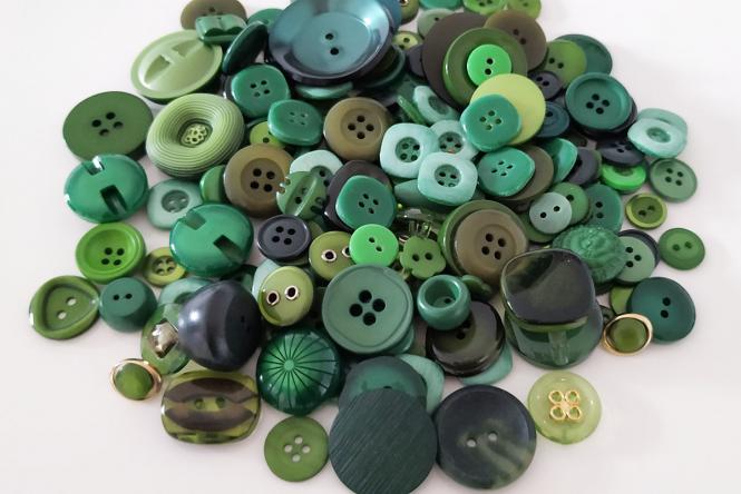 Knöpfe Mix grün 