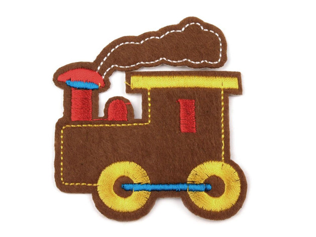 Applikation Lok Filz braun 