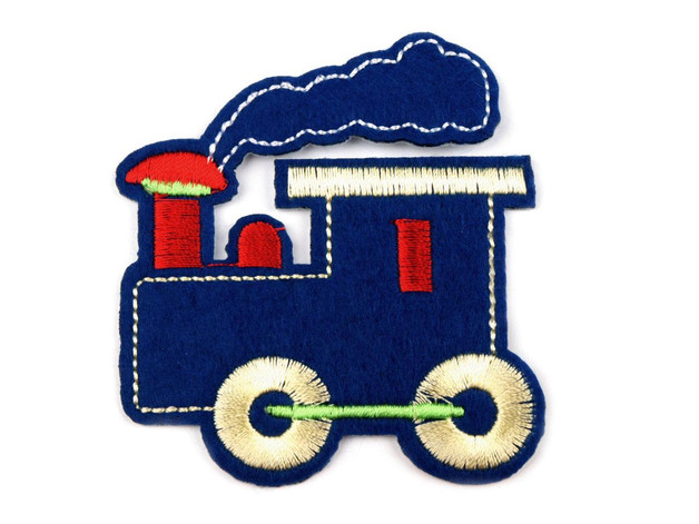 Applikation Lok Filz royalblau 