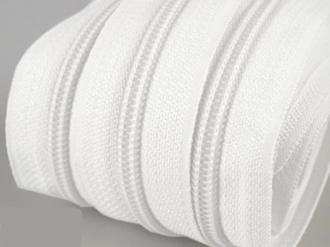 200m endlos Reißverschluss 3mm weiß 
